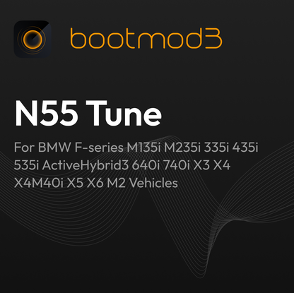 bootmod3 N55 Tune – For BMW (F-Series) M135i M235i 335i 435i 535i ActiveHybrid 3 640i 740i X3 X4 X4 M40i X5 X6 M2 Vehicles